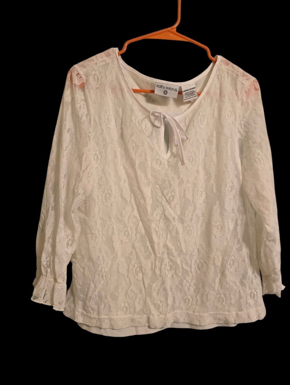 Vintage | White Lace Y2K Top